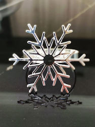 Snowflake Δαχτυλίδι Πετσέτας Νιφάδα Ασημί