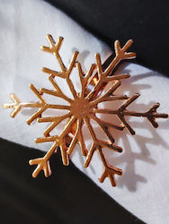 Snowflake Δαχτυλίδι Πετσέτας Νιφάδα Ροζ Χρυσό