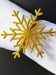 Snowflake Δαχτυλίδι Πετσέτας Νιφάδα Χρυσό