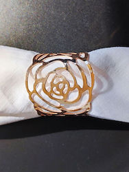 Rose Napkin Ring Pink Gold