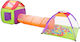3-in-1 Play Area 375cm Long Uv Protection Children Multifunctional Indoor Outdoor Use House Tunnel Tent 200 Multicolored Balls Gift Storage Bag