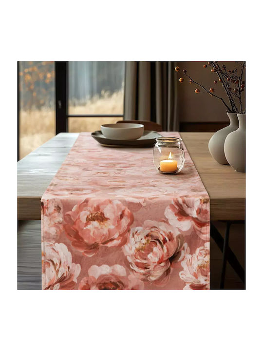 Ραννερ Βελουδο Romantic Peony Dream Beauty Home