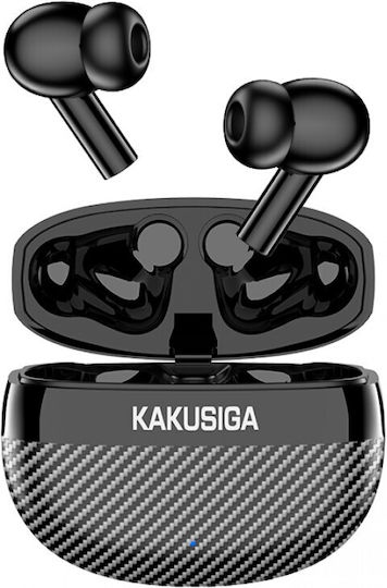 Kakusiga KSC-1455 In-ear Bluetooth Handsfree Ακουστικά με Θήκη Φόρτισης Μαύρα