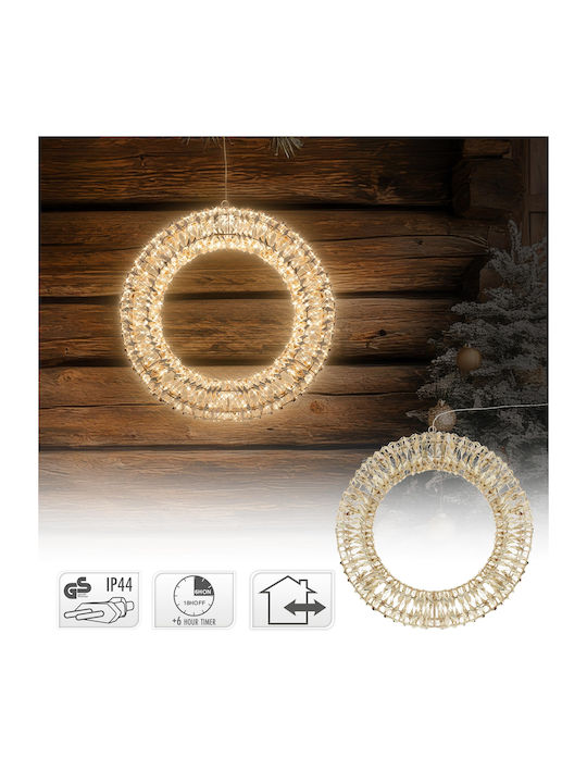 ECD Germany Christmas Decorative Wreath Battery Powered 38cm