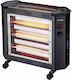 Eurolamp Quartz Heater with Thermostat and Fan 2400W