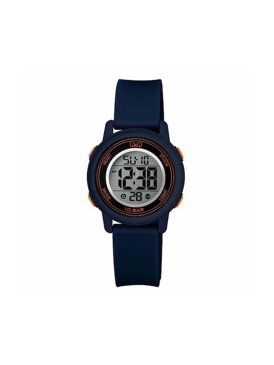 Q&Q Kids Digital Watch with Rubber/Plastic Strap Light Blue