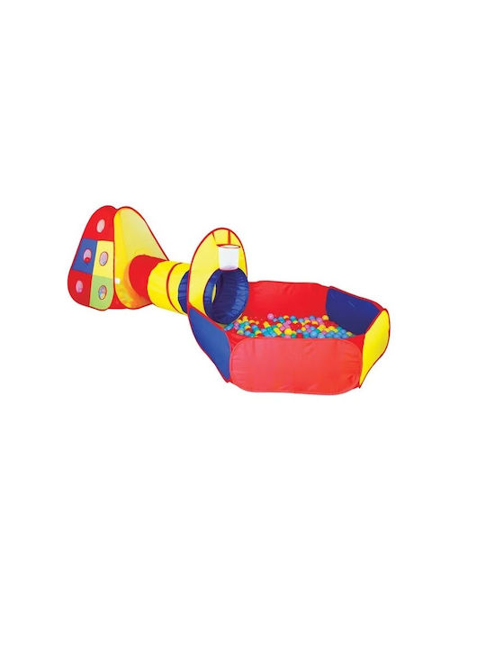 Children's Play Tent Tunnel Playpen 80 Balls Iplay 200 300 X 120 X 100 Cm Multicolour