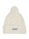 Harper Pom Pom Pom Beanie Frauen Beanie Gestrickt in Weiß Farbe