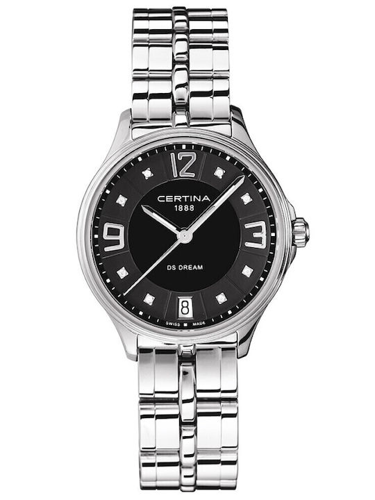 Damen Uhr mit Silber Metallarmband