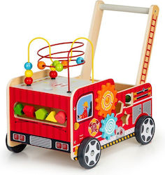Educational Wooden Walker Kids Bigshot Bstl09025 Fire Truck Model Accessories Multicolor