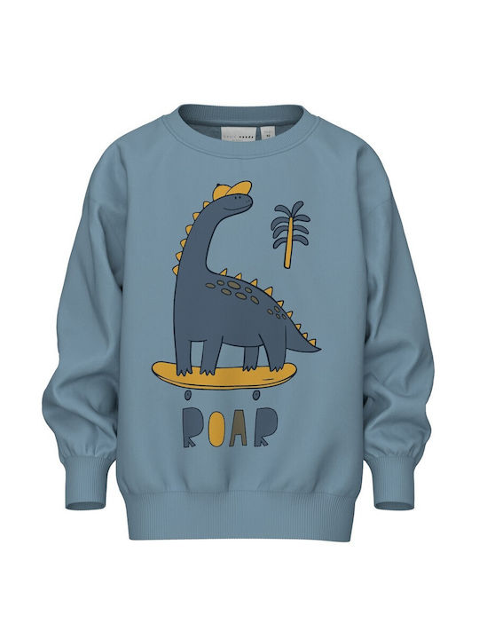 Name It Kids Sweatshirt Blue Dinosaur