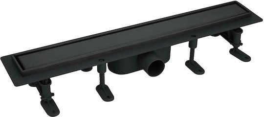 Acquanet Kanal Dusche Schwarz