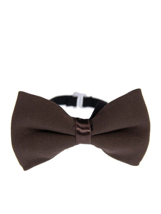 Papillon Kids Kids' Fabric Bow Tie Brown