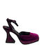 Fuchsia High Heels with Strap