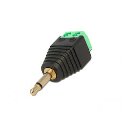 Connector Detech 3.5mm M Screw Terminal 10pcs Black 17178