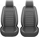 Cedauto Car Cover Set 2pcs Leather Gray