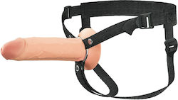 Pipedream Elite Harness με Dildo και Δόνηση στο χρώμα του δέρματος