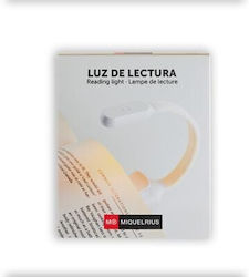 Miquelrius Φωτάκι Βιβλίου LED με Κλιπ Λευκό