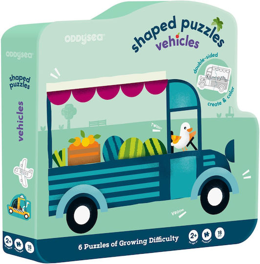 Kids Puzzle Shaped, Vehicles for 2+ years+ Years 18pcs Oddy At Sea