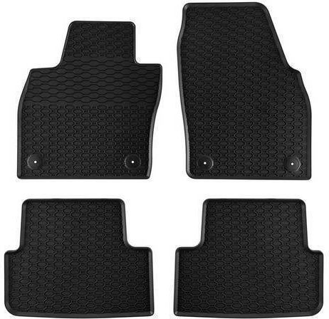 Rubber Mats Geyer & Hosaja Volkswagen Polo Seat Ibiza Seat Arona Crossover 2017+ Audi A1 Skoda Fabia Volkswagen T-cross 2018+ Taigo 2020+ 4 Pieces Black 889/4c