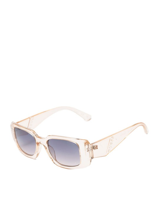 Guess Sunglasses Beige with Acetate Frame & Blue Lens