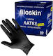 Filoskin Γάντια Λάτεξ Χωρίς Πούδρα σε Μαύρο Χρώμα 50τμχ