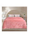 Lino Home Duvet Cover Queen 220x240cm Dania Old Pink