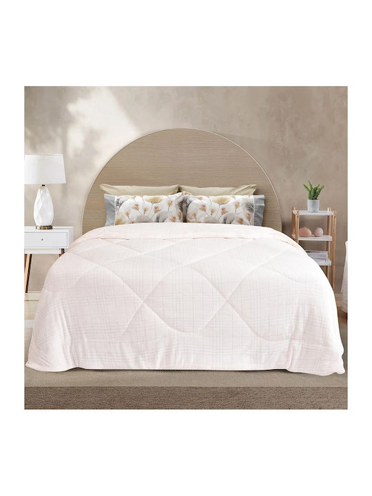 Lino Home Duvet Cover Queen 220x240cm Dania Ecru