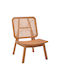 Viborg Sessel Natural Teak Wood / Natural Rattan 60x75x87cm