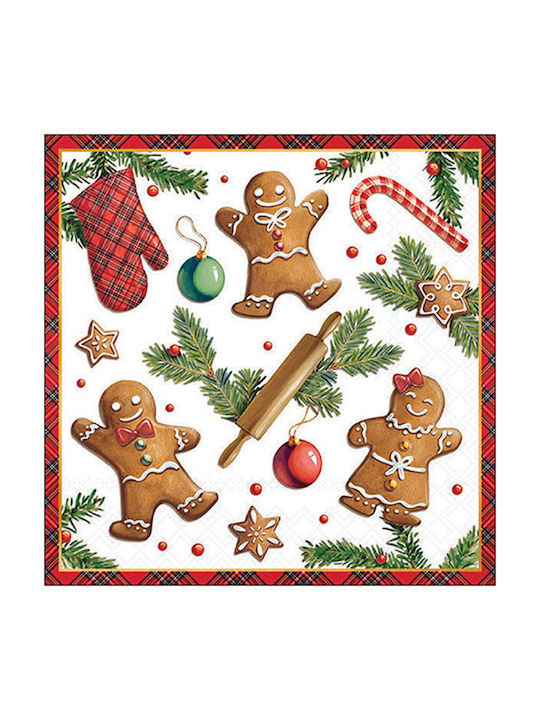 Ambiente Set of Christmas Napkins L33xW33cm. 20pcs