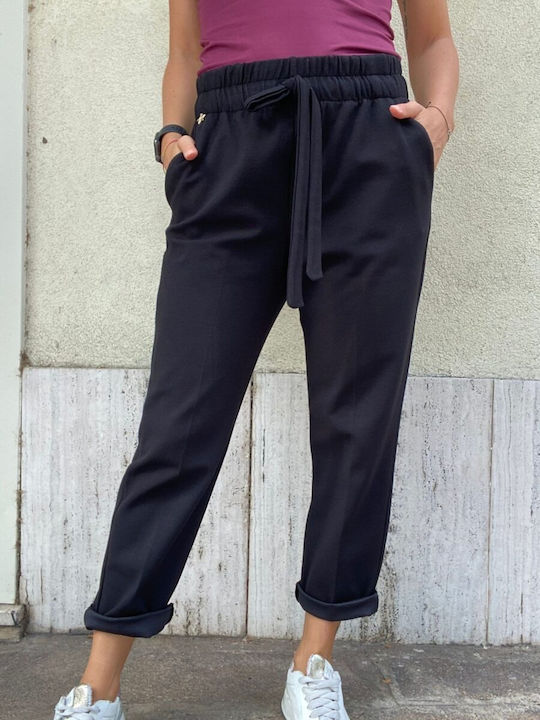 Souvenir Women's Fabric Trousers Black