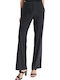 Damen Stoff Hose Gestreift Blw