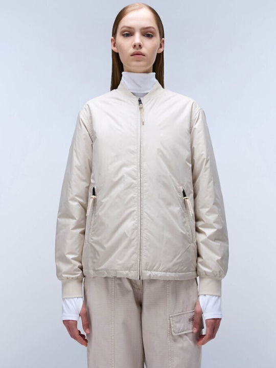 Asitter Women's Short Lifestyle Jacket for Winter Beige