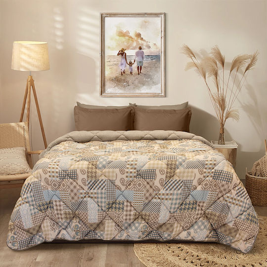 Lino Home Duvet Queen 220x240cm Tulipan Beige 350 GSMGsm
