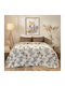 Lino Home Пухено Куинсайз 220x240бр Marigold Бежов 350 г/м²Gsm