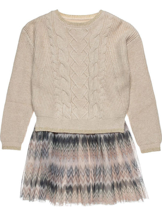 Kinderkleid Tüll Beige