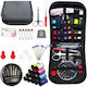 Buton de Cusut Negru din Plastic 12.5x12cm. 70buc