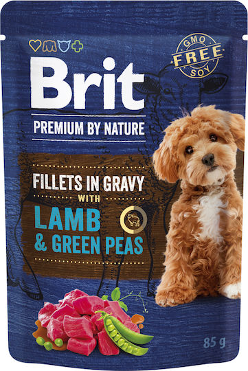 Brit Premium By Wet Dog Food in Cans with Lamb and Meat 85gr