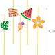 Papierstrohhalme Party 19,7 cm 5 Stück 37110 Tp...