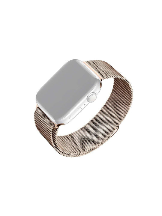 Armband Apple Watch 1 2 3 4 5 6 7 8 9 10 SE SE 2 38 40 41 42mm Festes Mesh-Armband Roségold Armband Apple Watch 1 2 3 4 5 6 7 8 9 10 SE SE 2 38 40 41 42mm Festes Mesh-Armband Roségold