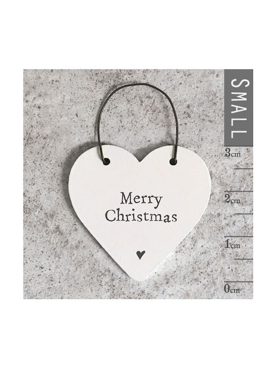 Small Heart 3x6cm Merry Christmas