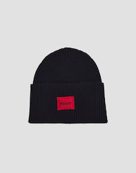 Hugo Saffa Beanie Frauen Beanie mit Rippstrick in Schwarz Farbe
