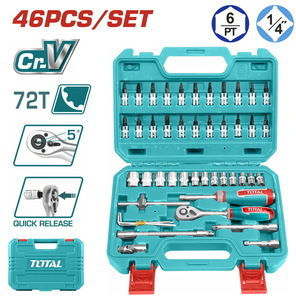 Total Set Ratchet 1\4" 46pcs