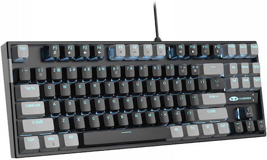 MageGee MK-STAR Gaming Mechanical Keyboard Tenkeyless with Custom Red switches and Illuminated keys (English US) Grey / Black