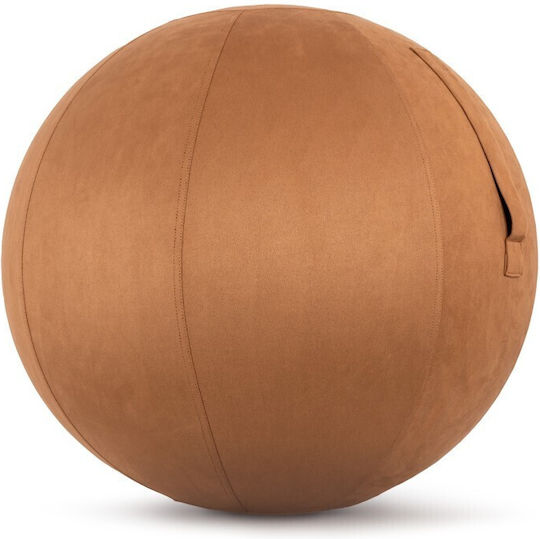 Κάλυμμα Μπάλα Γυμναστικής Amila Gymball 65cm Sueded Καφέ 96791