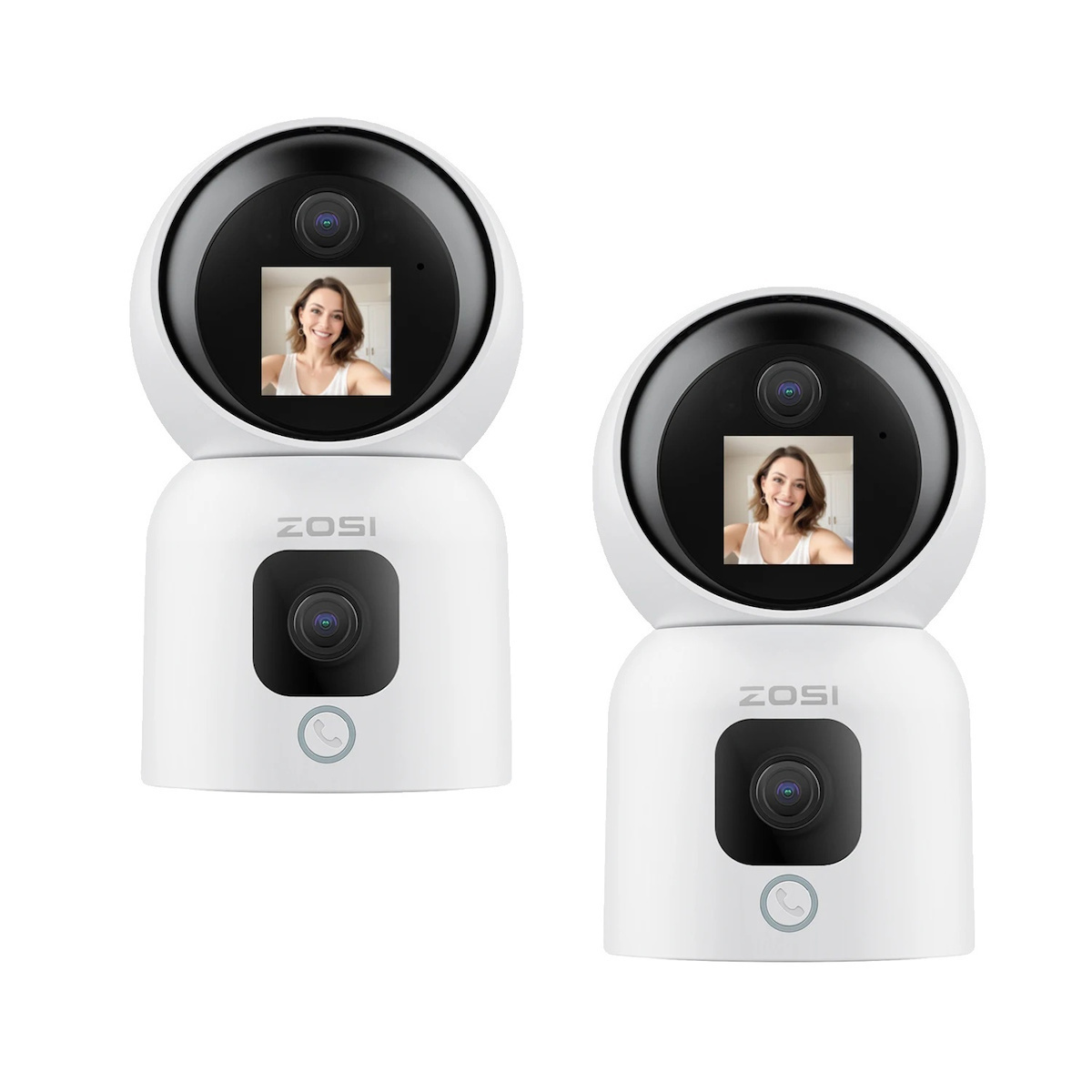 Aosu Security Camera ZOSI 3MP 2K Pan Tilt Wired Home Security