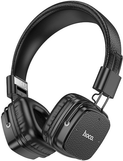 Hoco W56 Ασύρματα / Ενσύρματα On Ear Ακουστικά με 28 ώρες Λειτουργίας Μαύρα
