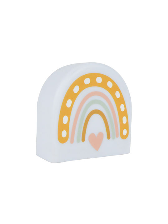 Led Kids Decorative Lamp White 10x4.5x10.5εκ.