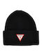 Beanie Unisex Σκούφος Πλεκτός σε Μαύρο χρώμα