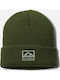 Whirlibird Cuffed Beanie Unisex Σκούφος Πλεκτός σε Πράσινο χρώμα